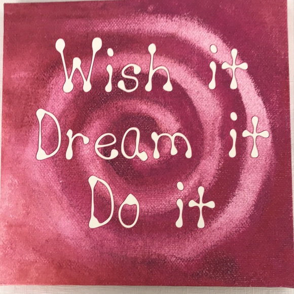 Wish It Dream It Do It Sign Wall Art Decoration - Picture 3 of 9